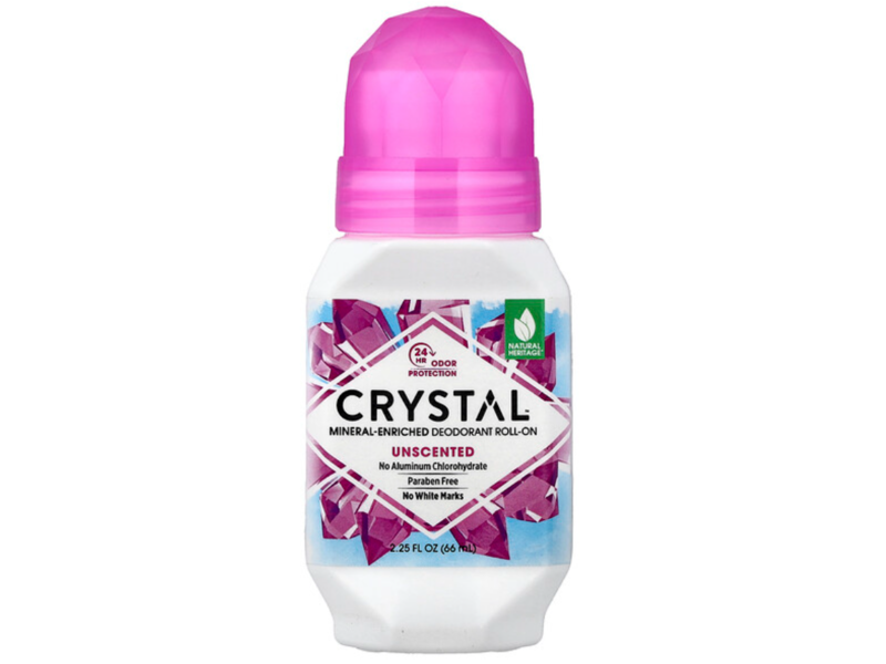 Crystal Mineral Enriched Deodorant Roll-On, Unscented, 2.25 fl oz/66 mL