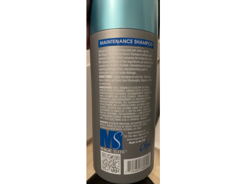 MagicSleek The Next Generation Healthier Hair Maintenance Shampoo, 33.2 oz