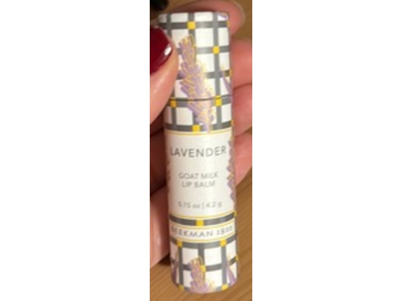 Beekman 1802 Goat Milk Lip Balm, Lavender, 0.15 oz/4.2 g