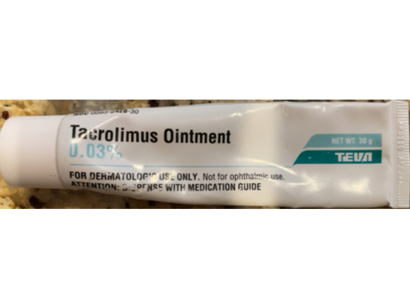 Tacrolimus Ointment, 0.03 %, 30 g, Teva (Rx)