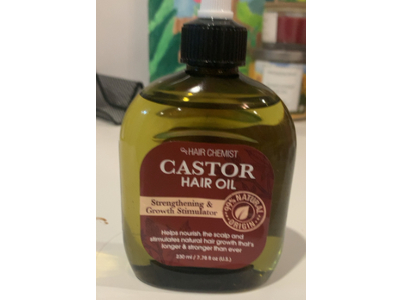Hair Chemist Natural Castor Hair Oil, 7.78 fl oz/230 mL