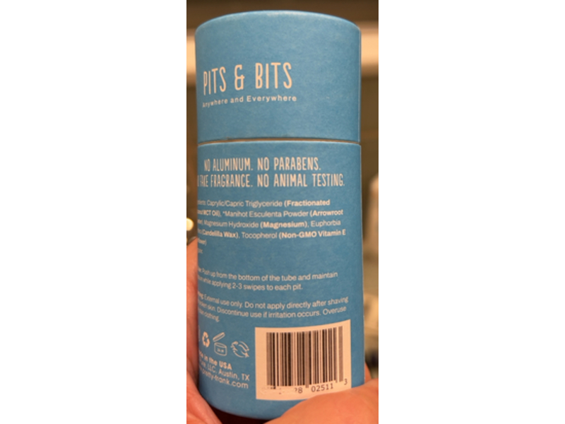 Primal Pit Paste Natural Deodorant, Unscented , 2.7 oz/ 77 g