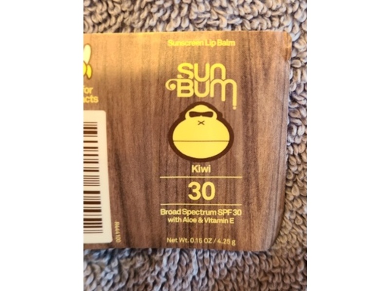 Sun Bum Original Sunscreen Lip Balm, Kiwi, 0.15 oz/4.25 g