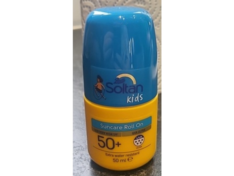 Boots Soltan Kids Suncare Roll On, SPF 50+, 1.69 fl oz/50 mL