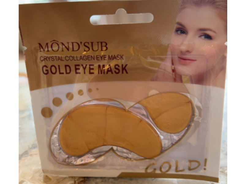 Mond'sub Crystal Collagen Gold Eye Mask, 8 g, Pack Of 15