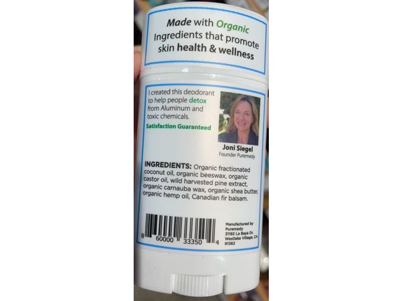 Puremedy Deodorant Sensitive Skin, 2.25 oz/636 mL