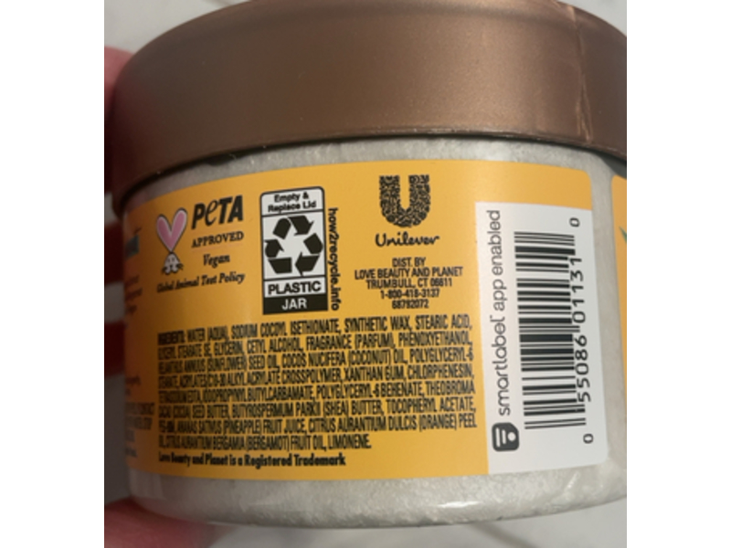 Beloved Beauty Whipped Body Wash, Pineapple & Papaya, 10 oz