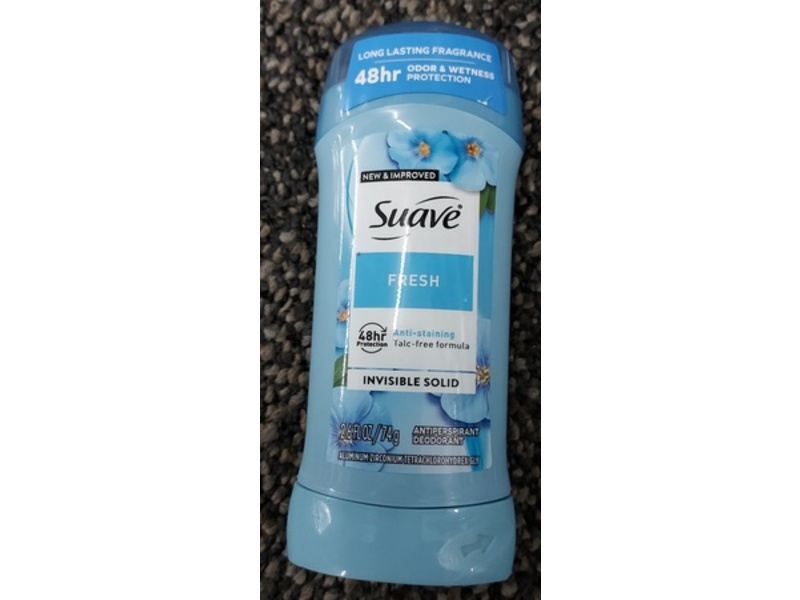 Suave Antiperspirant Deodorant, Fresh, 2.6 fl oz/74 g