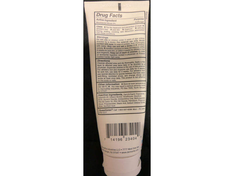 DermaRite Dermafungal Antifungal Cream, 3.75 oz/106 g
