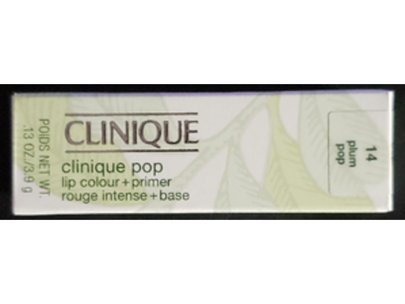 Clinique Pop Lip Colour + Primer, 14 Plum Pop, 0.13 oz/3.9 g