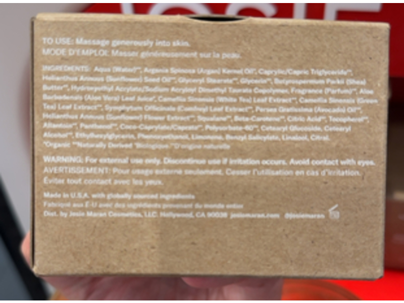 Josie Maran The Original Whipped Argan Oil Body Butter, Topless Tangerine, 6 fl oz