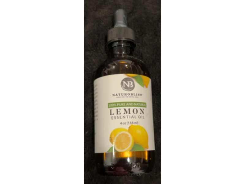 Naturobliss Pure & Natural Lemon Essential Oil, 4 oz/118 mL
