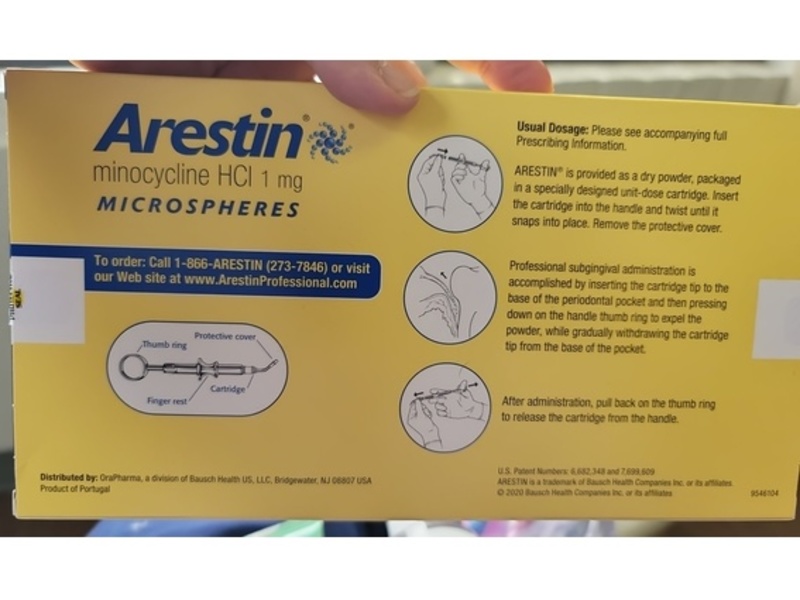 Arestin (minocycline HCl) Microspheres, 1 mg