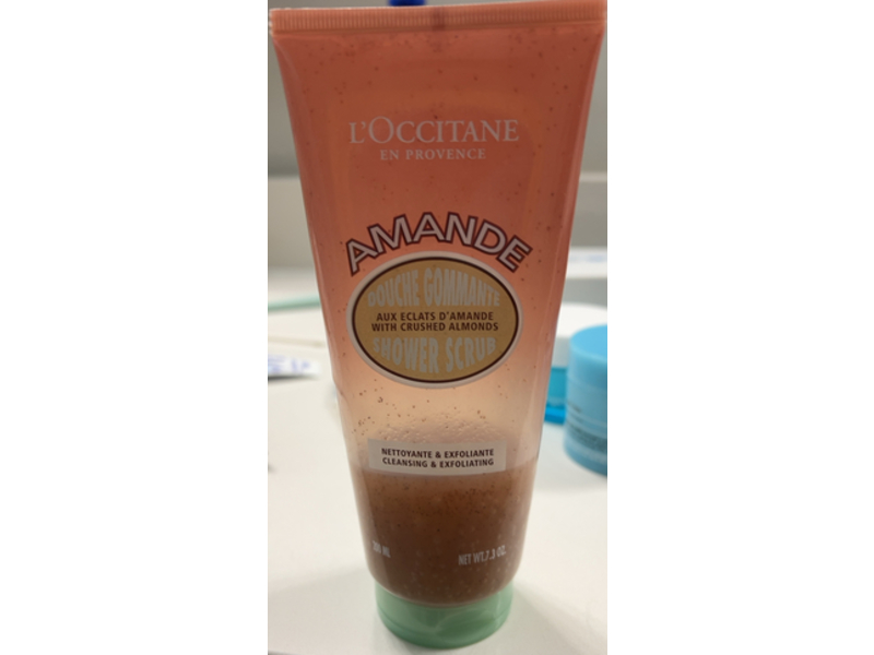 L'Occitane en Provence Amande Cleansing & Exfoliating Shower Scrub, 7.3 oz/200 mL