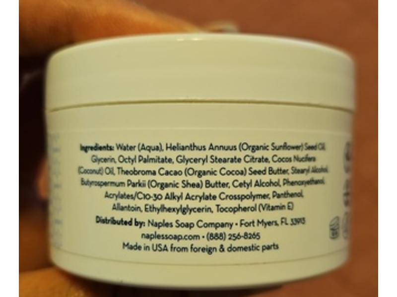 Naples Soap Company Luxe Body Butter, 3 oz/90 mL