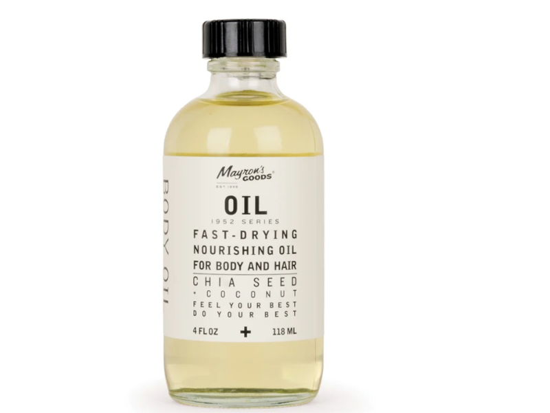 Mayron's Goods Fast-Drying Nourishing Oil for Body and Hair, 4 fl oz/118 mL