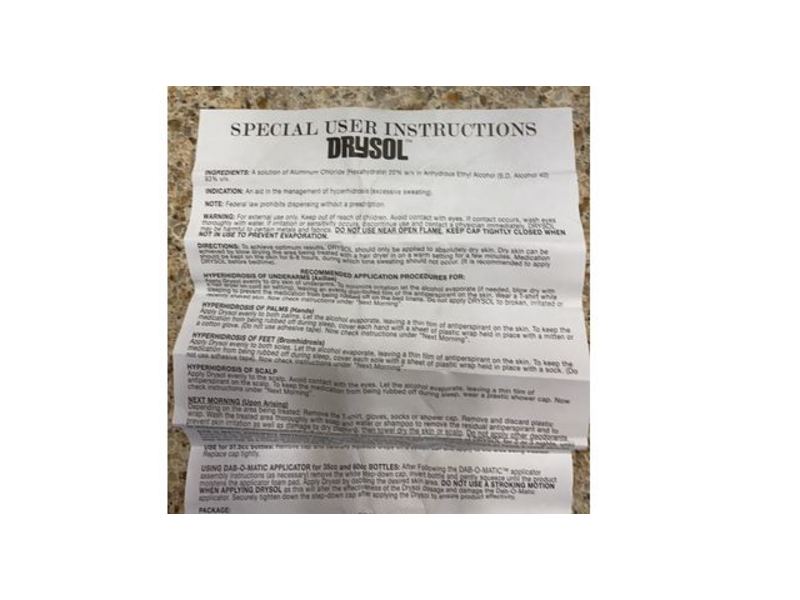 Drysol Dab-O-Matic Topical Solution 20%, 35 cc, Person & Covey (RX)