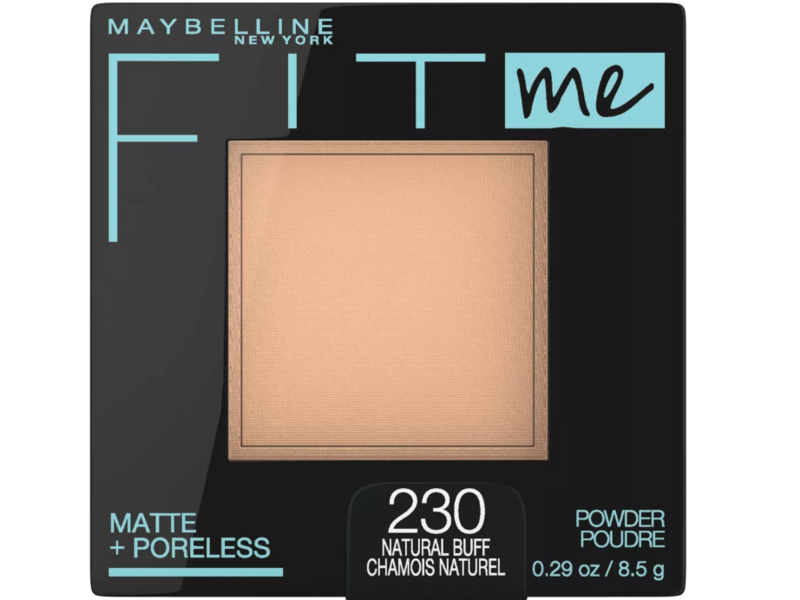 Maybelline New York Fit Me! Matte+Poreless Powder, 230 Natural Buff, 0.29 oz/8.5 g