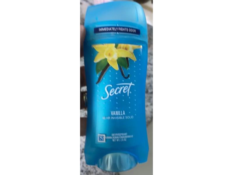 Secret Invisible Solid Antiperspirant Deodorant, Vanilla, 2.6 oz