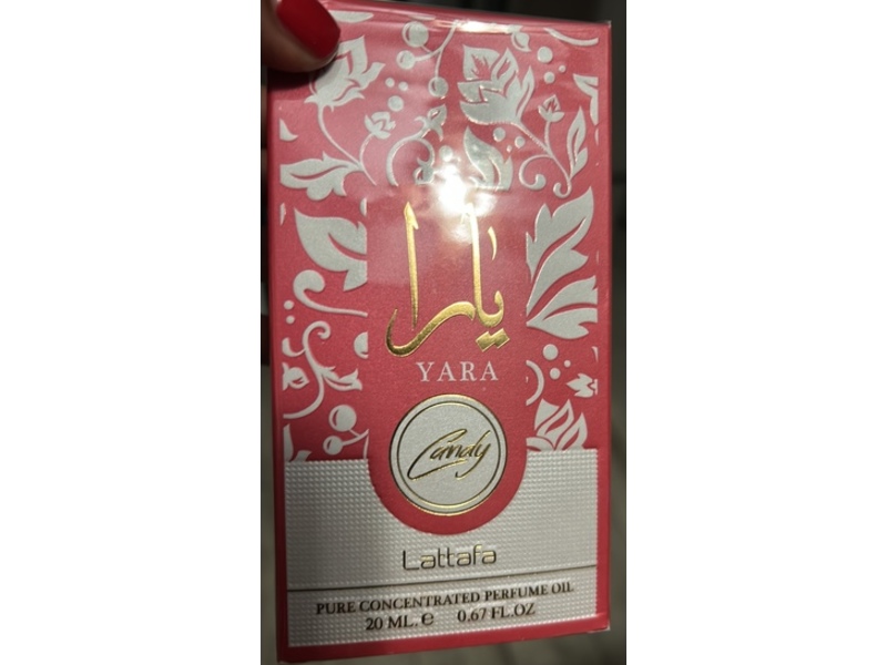 Lattafa Yara Pure Concentrated Perfume Oil, Candy, 0.67 fl oz/20 mL