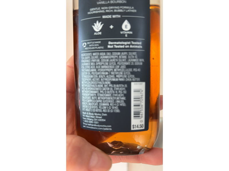 Bath & Body Works Midnight Amber Glow Shower Gel, Aloe + Vitamin E, 10 fl oz/295 mL, Pack Of 2