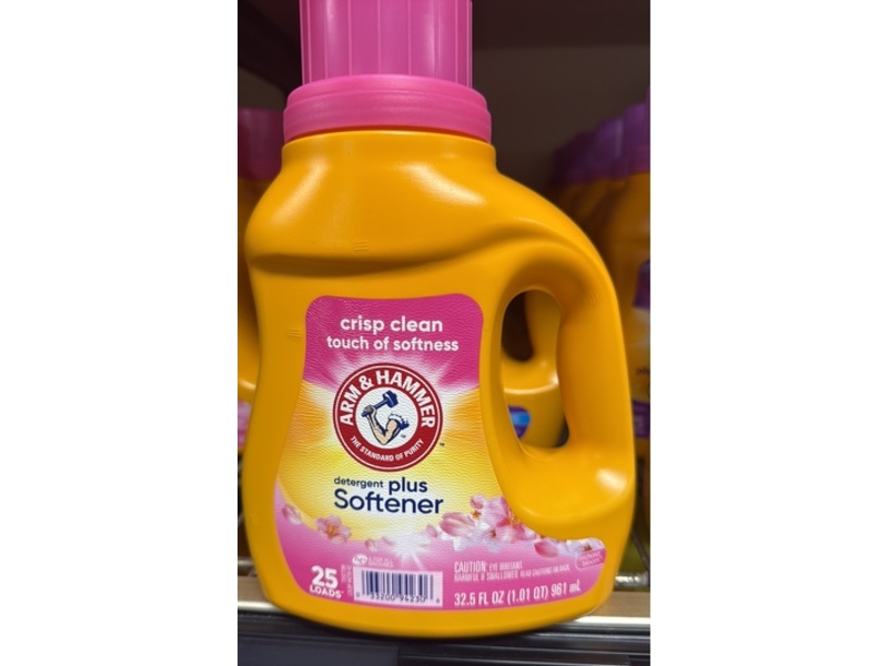 Arm & Hammer Detergent Plus Softener, Orchid Blossom, 25 Loads, 32.5 fl oz/961 mL