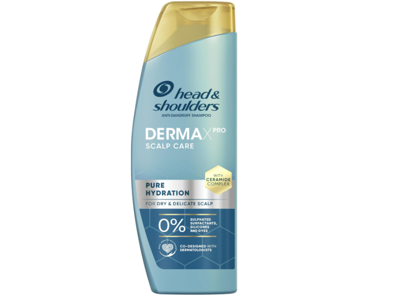 Head & Shoulders Derma X Pro Pure Hydration Anti-Dandruff Shampoo, Ceramide Complex, 300 mL