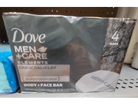 Dove Men + Care Elements Body + Face Bar, Charcoal + Clay, 3.75 oz/106 g, 4 Count - Image 3