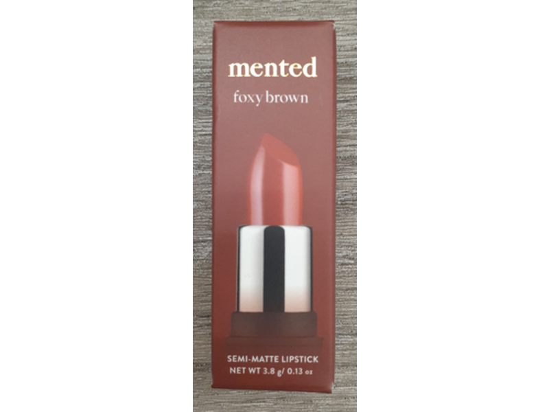 Mented Semi-Matte Lipstick, Foxy Brown, 0.13 oz/3.8 g