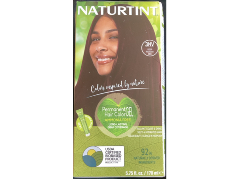 Naturtint Permanent Hair Color Gel , 3NV Deep Radiant Red, 5.75 fl oz/170 mL