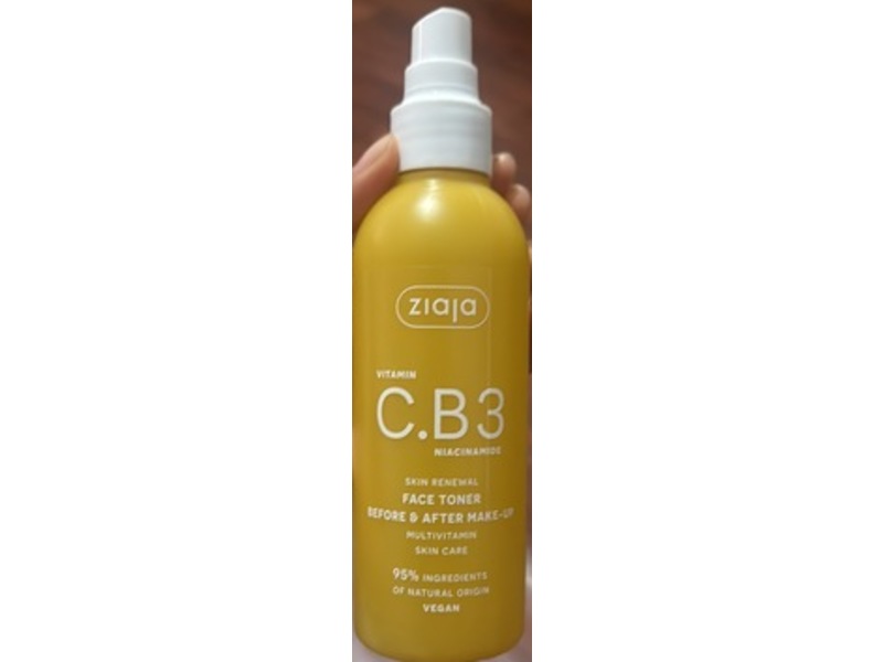 Ziaja Skin renewal Face Toner, Vitamin C.B3 Niacinamide, 6.7 fl oz/190 mL
