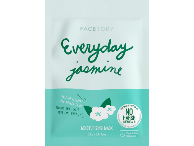 FaceTory Everyday Moisturizing Mask, Jasmine, 0.61 fl oz/23 g, Pack Of 5