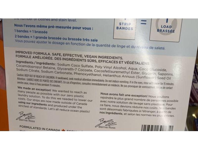 Nature Clean Laundry Detergent Strips, 32 Loads, 2.3 oz/67 g