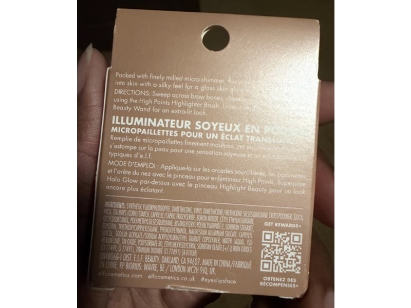 e.l.f. Halo Glow Silky Powder Highlighter, Bronzed Baddie, 0.15 oz/4.5 g