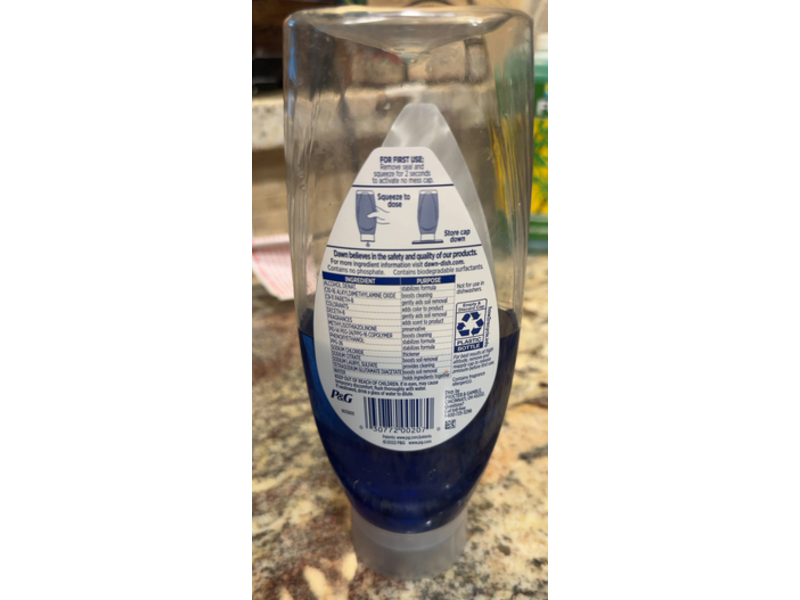 Dawn Ultra Dishwashing Liquid, Refreshing Rain Scent, 18 fl oz/532 mL