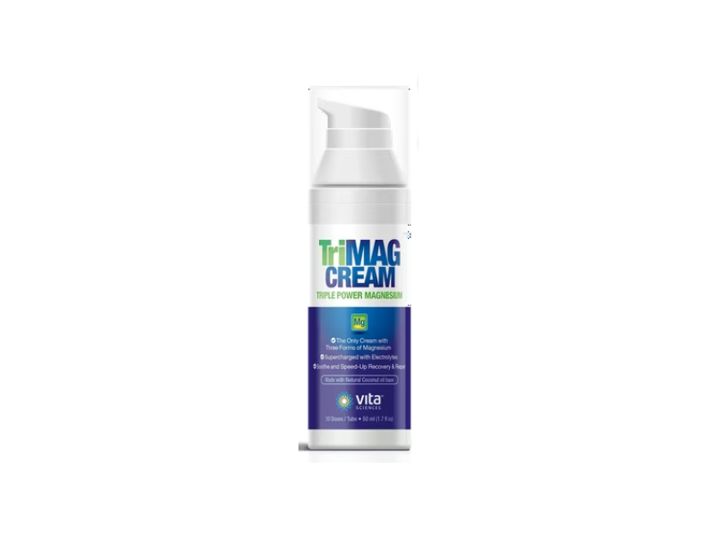 Vita Science TriMag Cream Triple Power Magnesium Cream, 1.7 fl oz/50 mL