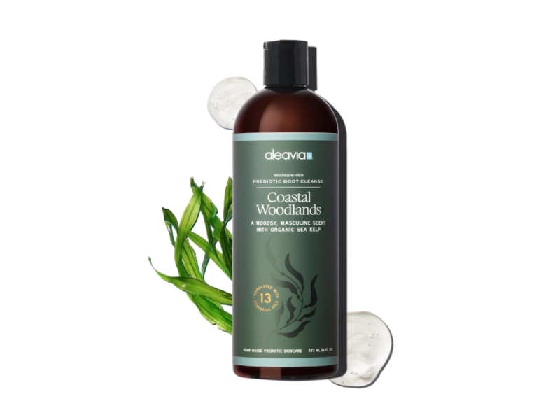 Aleavia Mens Body Wash, Coastal Woodlands, 16 fl oz/473 mL