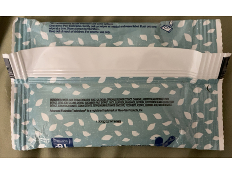 Up & Up Flushable Cleansing Cloths, Fresh Scent, 16 Count, Pack Of 2