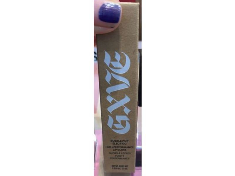 GXVE Bubble Pop Electric High-Performance Clean Lip Gloss, Candy, 0.16 fl oz/5 mL