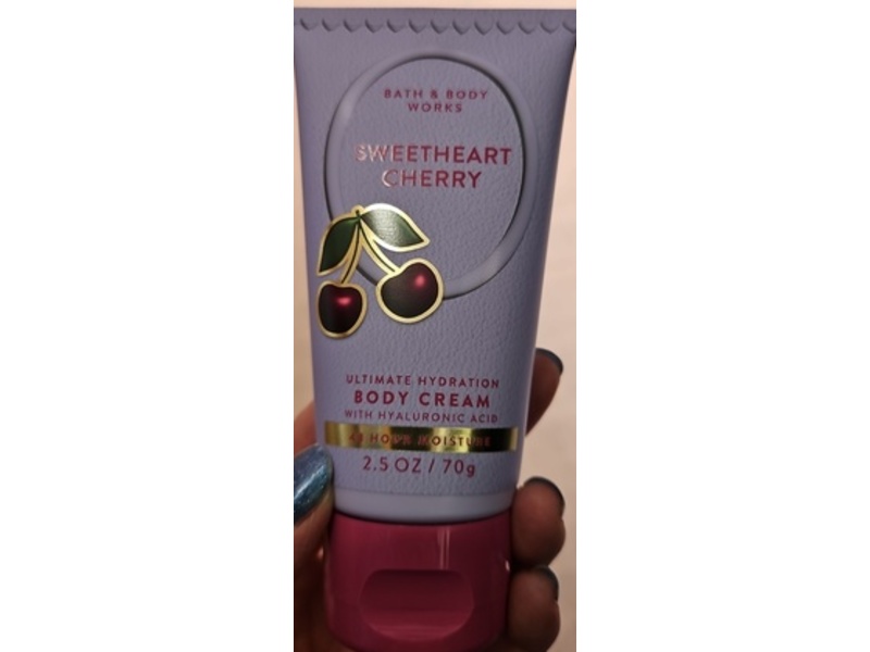 Bath & Body Works Ultimate Hydration Body Cream, Sweetheart Cherry, 2.5 oz/70 g