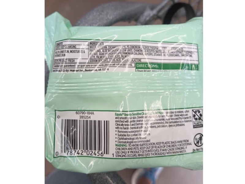 Equate Beauty Cleansing Facial Wipes, 40 Count