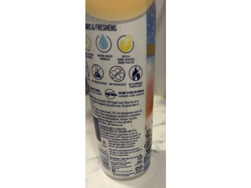 Febreze Luxe Air Serene Snowfall Air Mist, Cedarwood & Winter Mint, 8.8 oz