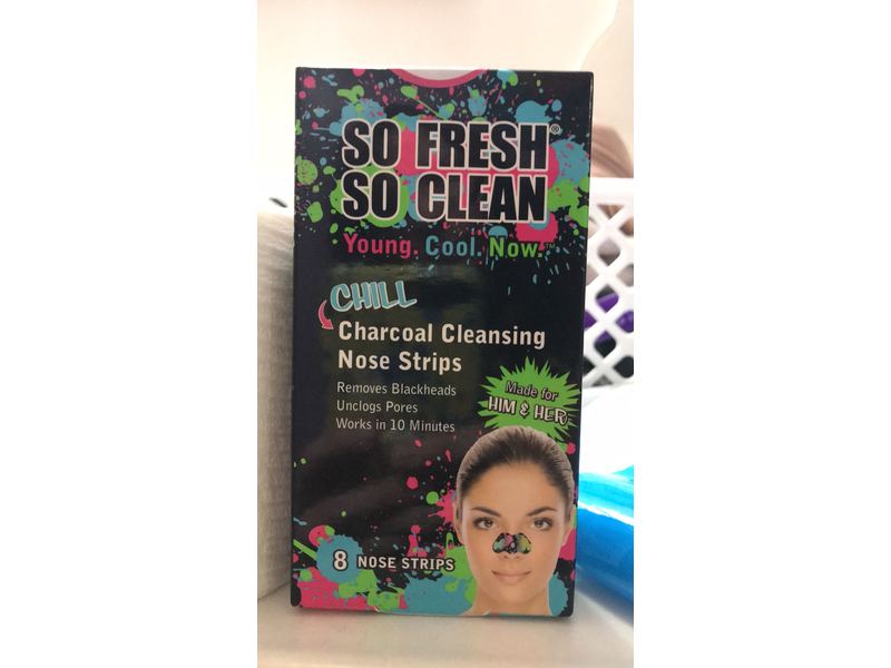 So Fresh So Clean Charcoal Cleansing Nose Strips, 8 Strips