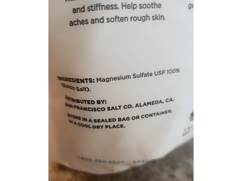 Epsoak Pure Epsom Salt, Magnesium Sulfate, 2.27 kg