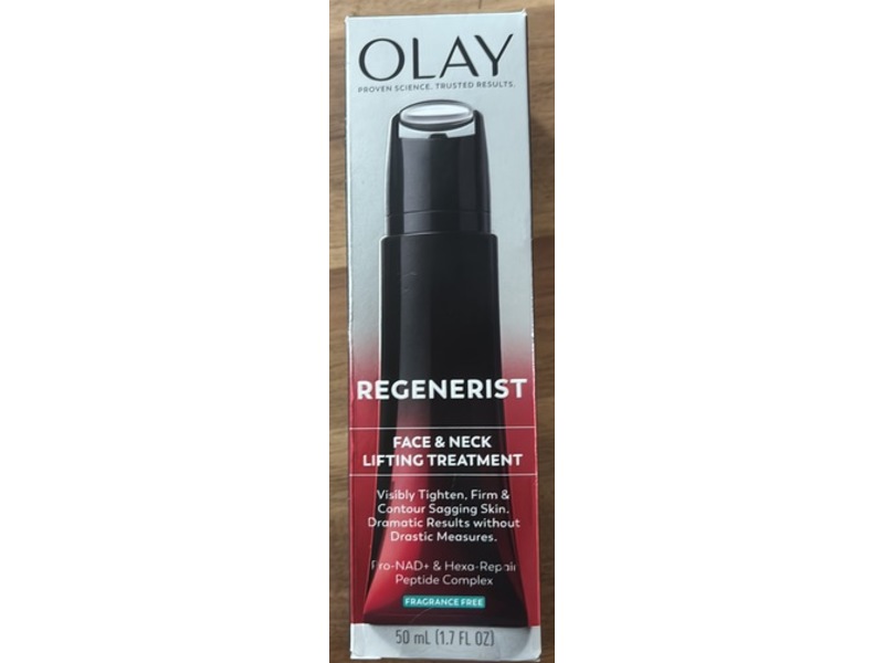 Olay Regenerist Face & Neck Lifting Treatment, Fragrance-Free, 1.7 fl oz/50 mL