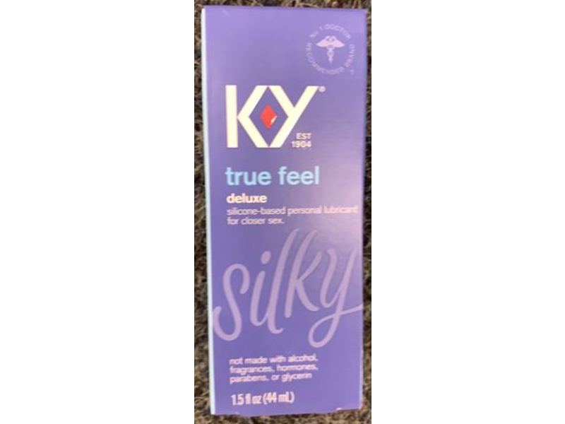 K-Y True Feel Silicone Lubricant, Deluxe, Silky, 1.5 fl oz/44 mL