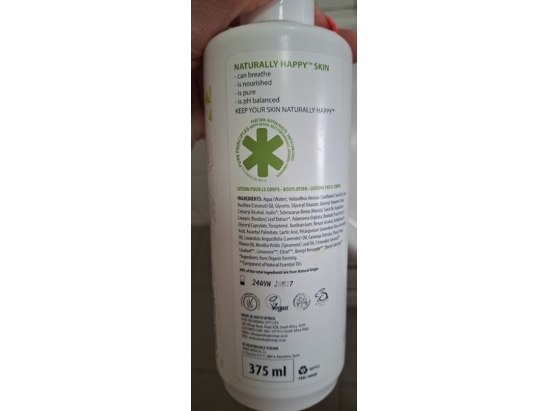 Pure Beginnings Organic Care I Am Quiet Body Lotion, Marula + Rose Geranium, 375 mL