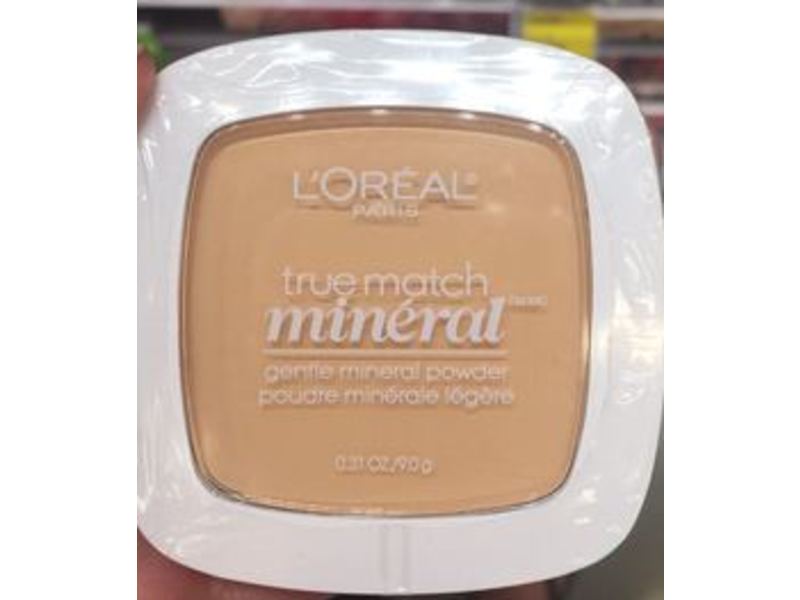 L'Oreal Paris True Match Mineral Pressed Powder, 406 Nude Beige, 0.31 oz/9 g
