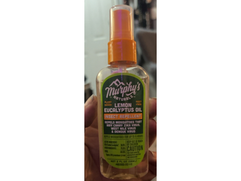 Murphy's Naturals Insect Repellent Oil , Lemon Eucalyptus Spray, 2 fl oz/59 mL