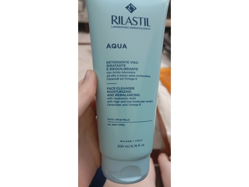 Rilastil Aqua Face Cleanser, 6.76 fl oz/200 mL
